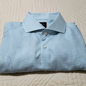 Hugo Boss plaid long sleeve button down